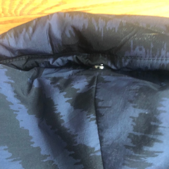 Puffer Jacket, long, Tigerstripes, Blue/Purple XXL - Picture 5 of 6